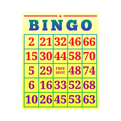 Single Bingo Card – Glover Ambulance Squad, Inc.